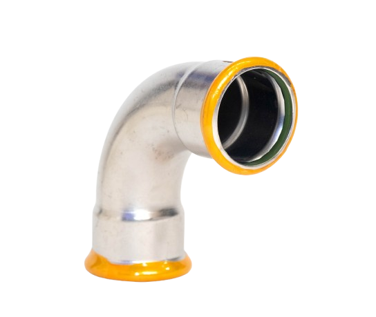 EUROPRESS 304L Stainless Steel 90° Elbow Viton Seals